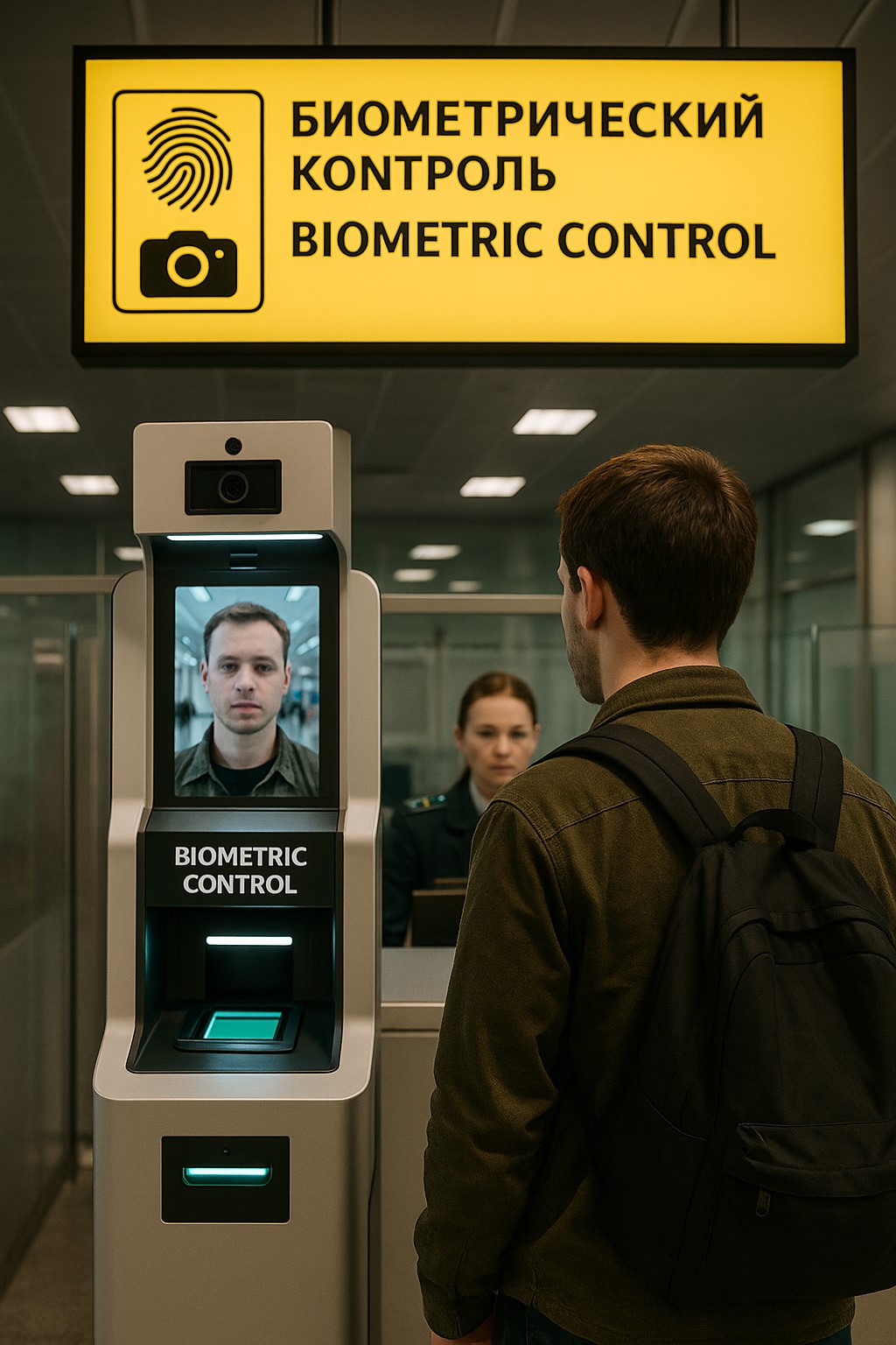 Russia biometric control in airport